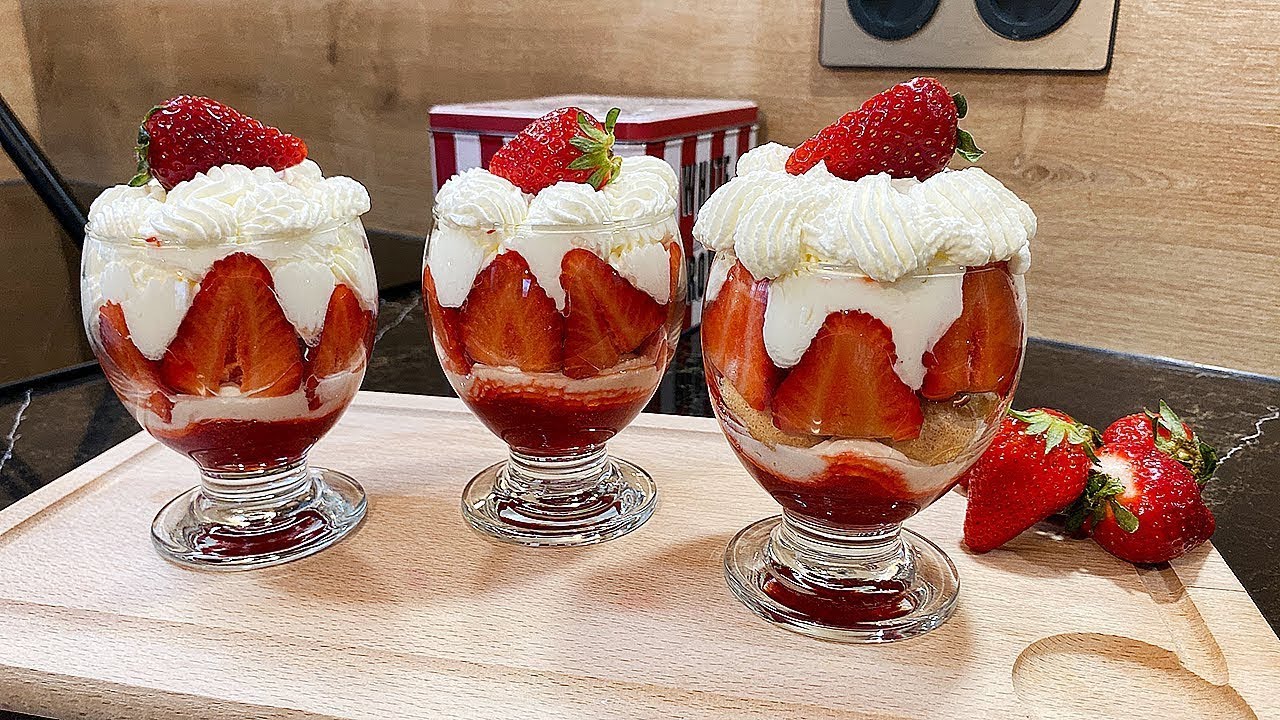 🤩 La recette du Tiramisu Fraise à réaliser en 5 MIN ‼️Peu d'ingrédients facile un vrai délice .