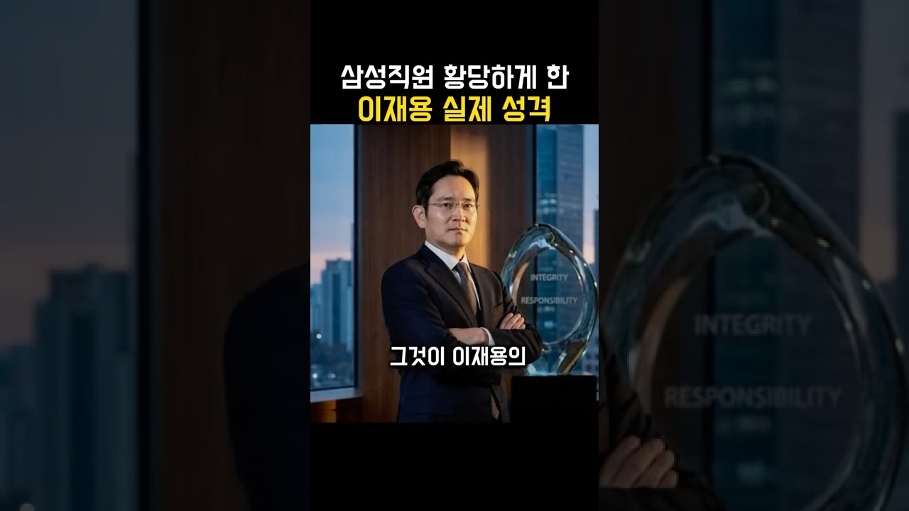 삼성임원 당황하게 만든 이재용실제성격