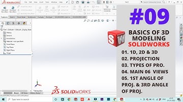 Fundamentals of 3D Modeling | Basics Of Part Modeling | Types of Projection | SOLIDWORKS CLASS 09