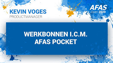 AFAS Open 2020 - Werkbonnen i.c.m. AFAS Pocket