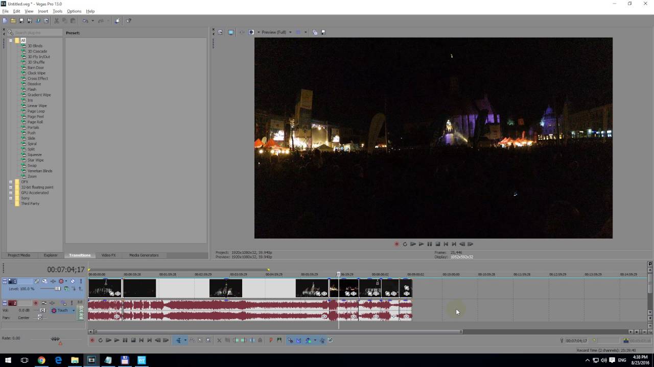 Sony Vegas Track Muted
