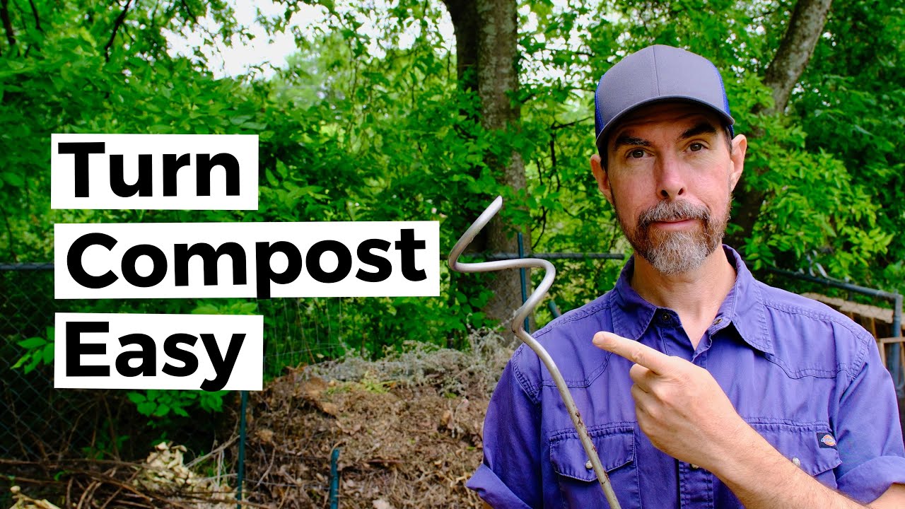 The Easiest Way To Turn Your Compost Pile - YouTube