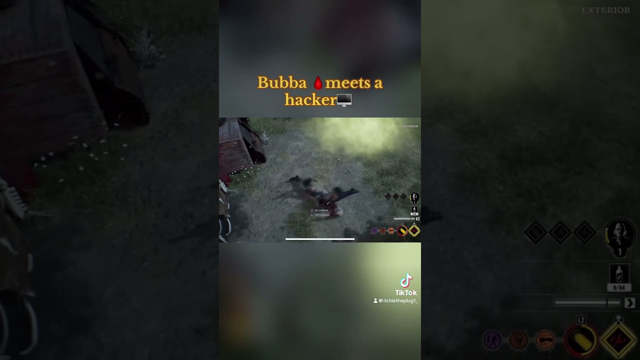 Leatherface runs into a Hacker on Texas Chainsaw Massacre 