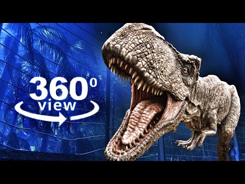 360° Google Dinosaur - T-REX in VR [4K] Video 