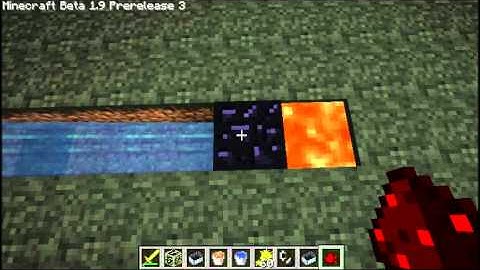 Minecraft Tutorial : Big and small obsidian generator (Also can be used for cobblestone)