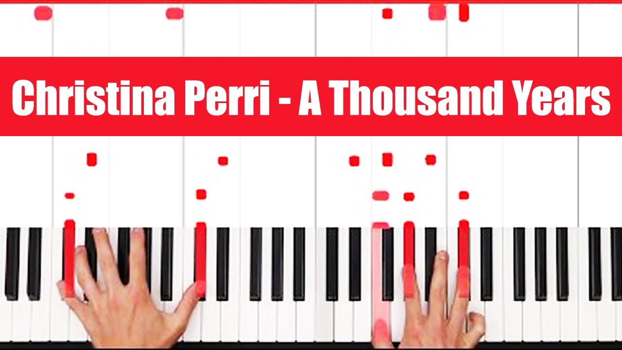 A Thousand Years Christina Perri Piano Tutorial Easy Chords - Youtube