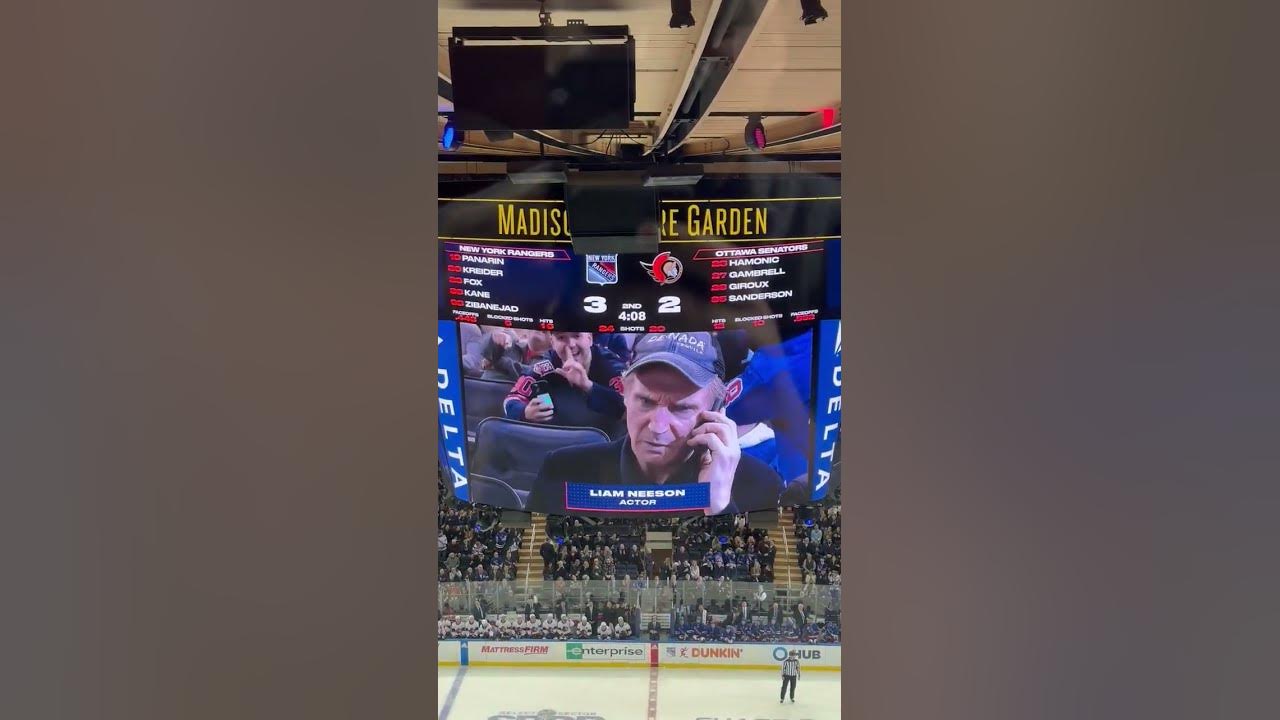 Liam Neeson really did 'Taken' on the jumbotron π #shorts Liam Neeson really did 'Taken' on the jumbotron π #shorts