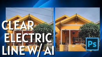 How to Remove Electric Lines From Images Using AI tool In Photoshop