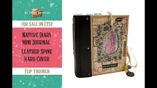 SOLD || THANK YOU || Nature Diary - Mini Journal - Flip Through @MyPaperEnvelope