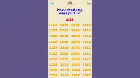 #observation #skills , Visual Test: 5 Seconds For You To Spot 2121. #search #puzzle #shorts
