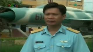 Vietnam People's Air force Mig-21 conducts night flight training (old tv news)