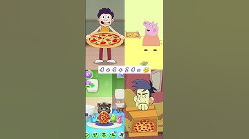 tom pizza time #mytalkingtom2 #funny #trending #memes #animation #shortsfeed #tom2