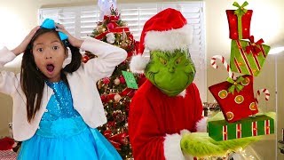 Wendy Pretend Play How the Grinch Stole Christmas Presents Funny Kids Story