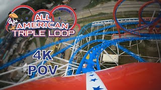 All American Triple Loop At Indiana Beach 4K POV
