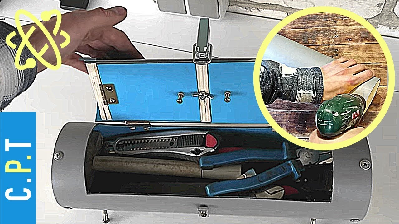 Transforma un tubo de PVC en una caja de herramientas - YouTube