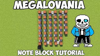 Megalovania Minecraft Note Block Tutorial easy!