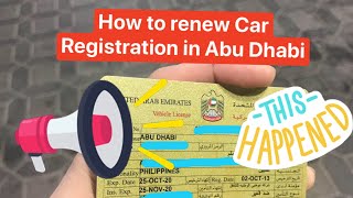 How to renew Vehicle License  or Car Registration in Abu Dhabi 2021 | easy steps screenshot 4