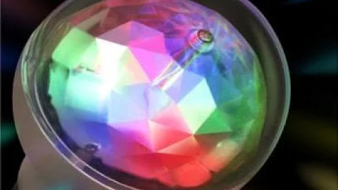 Party in the game room!  Adding a simple screw in disco light bulb.