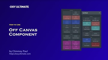 Off Canvas Element of Oxygen Builder