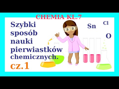 Prosty sposób nauki pierwiastków chemicznych cz.1, klasa 7