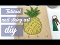 Nail string art diy ananas