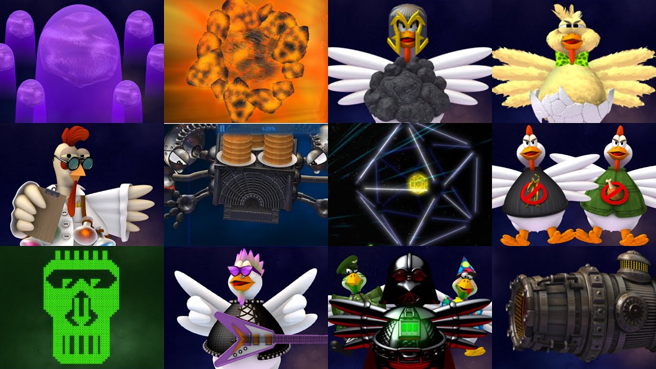 Chicken Invaders Universe: All Bosses (Redone) 2024