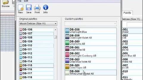 BeadTool - Custom Palettes
