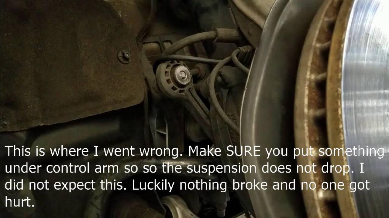 Front suspension knocking end (stabilizer) link replacement 2011