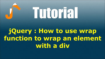 jQuery : How to use wrap function to wrap an element with a div