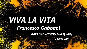 Viva la vita Francesco Gabbani KARAOKE -2 Semi Toni