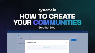How To Create Your Community using [Systeme io] FREE Course