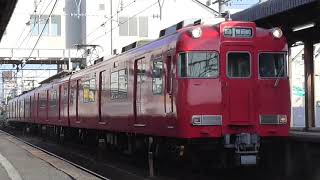 朝の5番線発着の普通!名鉄6000系6006F 普通東岡崎行き 新安城発車