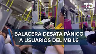 Usuarios del Metrobús se tiran al piso por balacera en Azcapotzalco