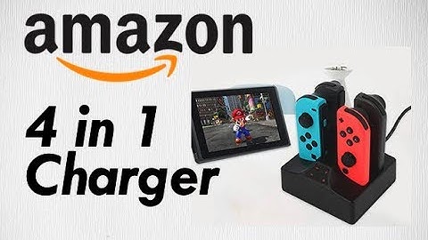 Amazon Basics Nintendo Switch Joy Con Controllers Best Charging Station 4 in 1