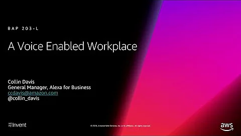 AWS re:Invent 2018: Leadership Session: Alexa for ...