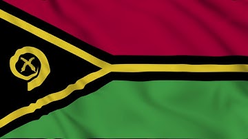 Vanuatu flag with National Anthem | World Flags | Like2learn