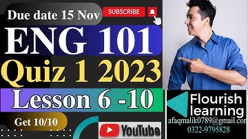 ENG101 Quiz 1 Solution 2023 / ENG101 Quiz 1 2023/ENG101 Quiz 1 Fall  2023/ENG101 Quiz 1 Solved 2023