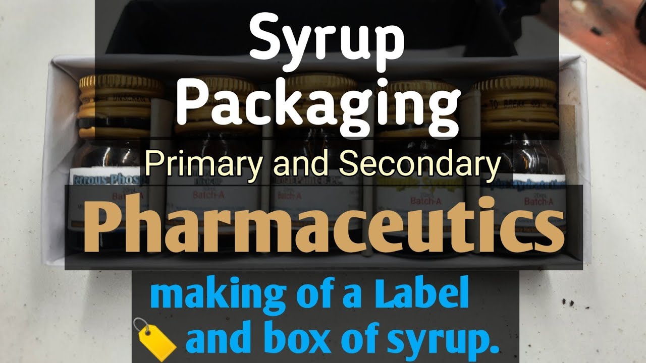 Making of a Label 🏷 and box of Syrup in Pharmaceutics YouTube
