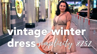 Vintage Winter Dress, Simplicity 8252
