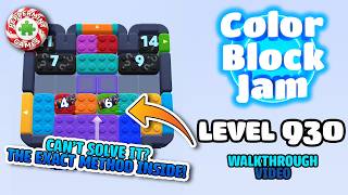 Color Block Jam - Level 930 Walkthrough Solution