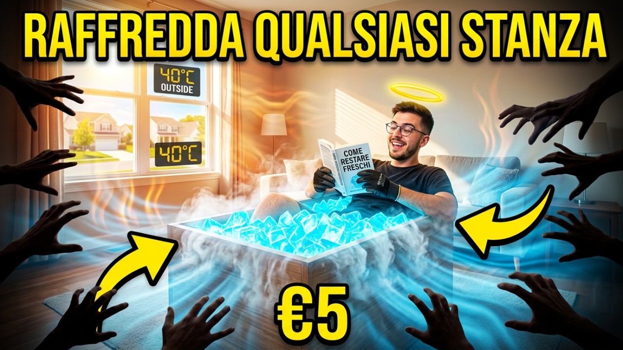 Questo Sistema Da 5€ RAFFREDDA Qualsiasi Stanza — Niente Elettricità, Niente Aria Condizionata!