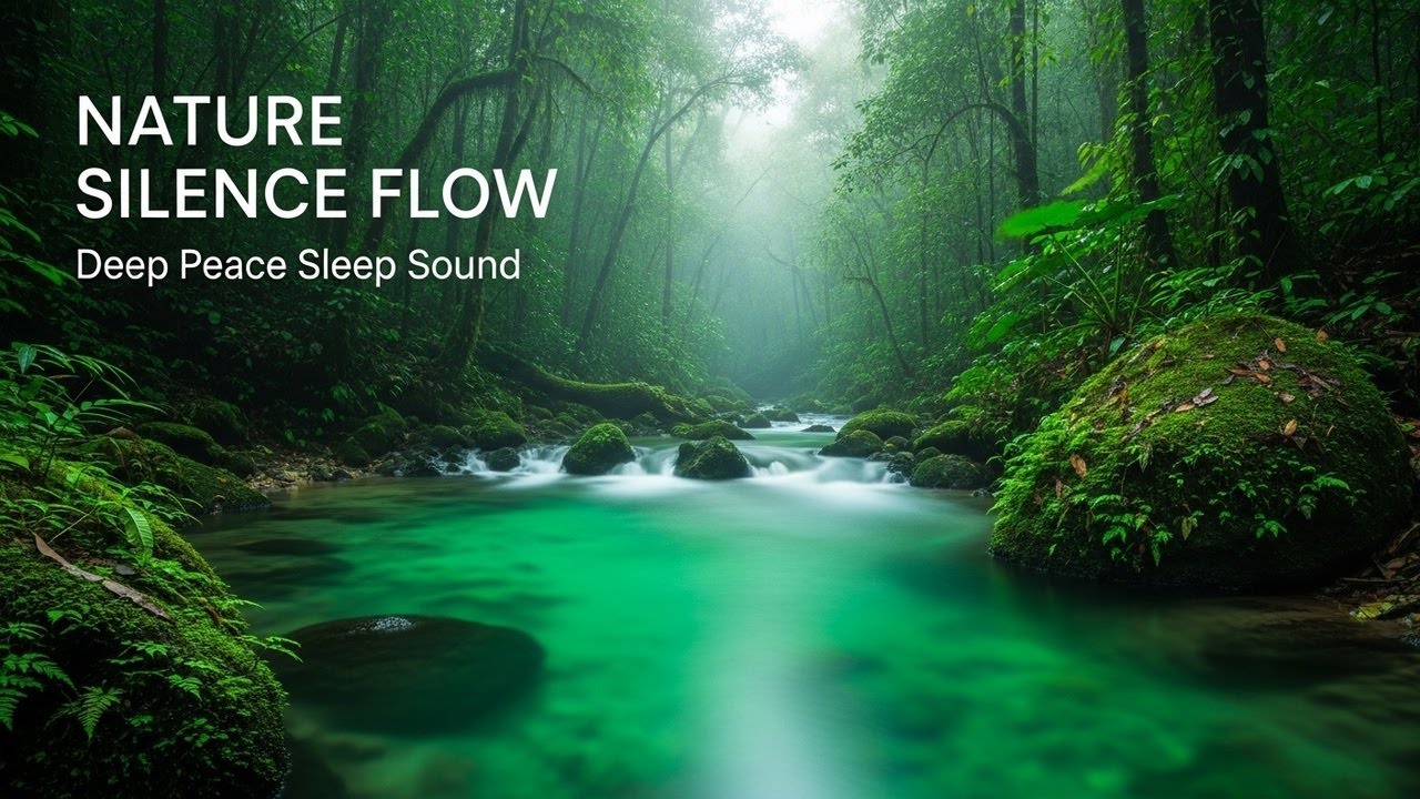 Tranquil Forest Ambience with Gentle Water Flow for Study Meditation Inner Peace and Stress Relief