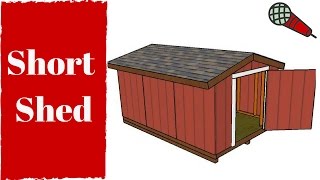 Free Short Shed Plans FULL PLANS at: http://myoutdoorplans.com/shed/8x12-short-shed-plans/ ▻ SUBSCRIBE for a new DIY video every single week! If