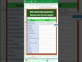 Excel Secret Trick 😱 Sort Names by Length in 5 Seconds!