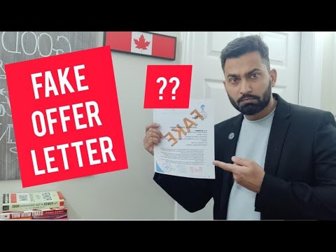 How to spot a fake offer letter from Canada