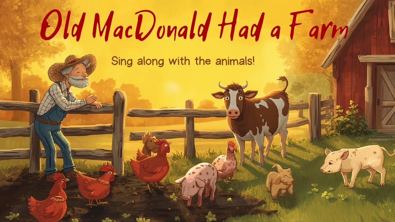 Old MacDonald Had a Farm | 3D Animation | Nursery Rhymes Song with Lyrics | Kids Songs for Children