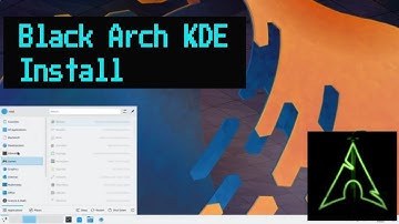 KDE Desktop Install on Black Arch Linux