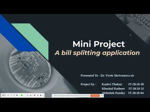 batua ra - bill splitting application