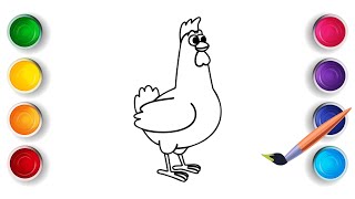 Chicken Coloring Pages For Farm Animal Lovers | Fun and Educational! 🐓