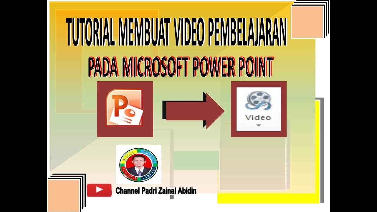 TUTORIAL MEMBUAT VIDEO MENGGUNAKAN MICROSOFT POWER POINT - YouTube